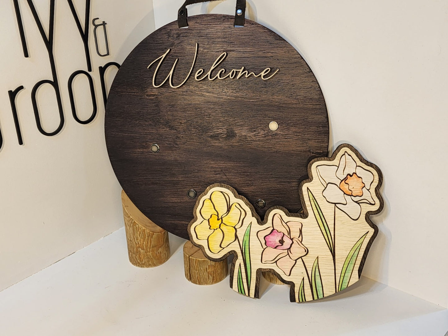4 Seasons Magnetic Welcome Sign