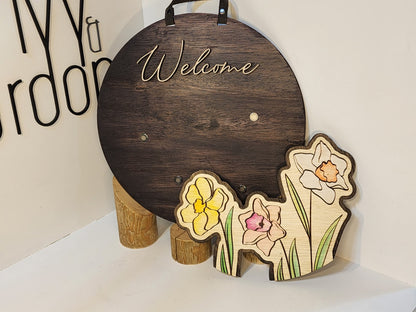 4 Seasons Magnetic Welcome Sign