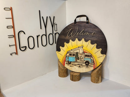 4 Seasons Magnetic Welcome Sign