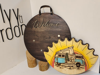 4 Seasons Magnetic Welcome Sign