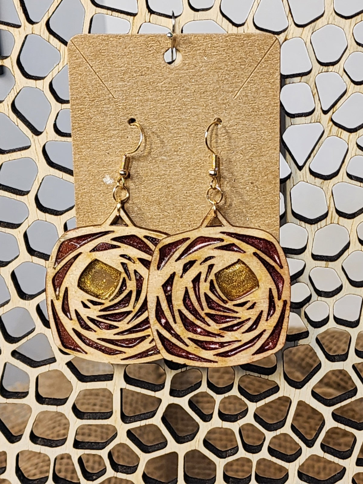 Wood/Resin Earrings