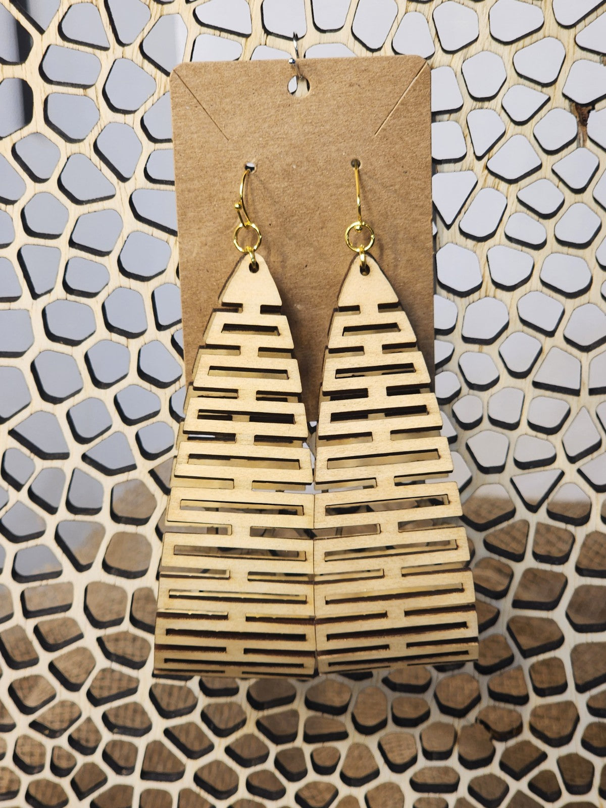 Large Wooden Earrings