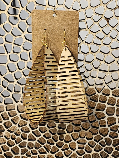 Large Wooden Earrings