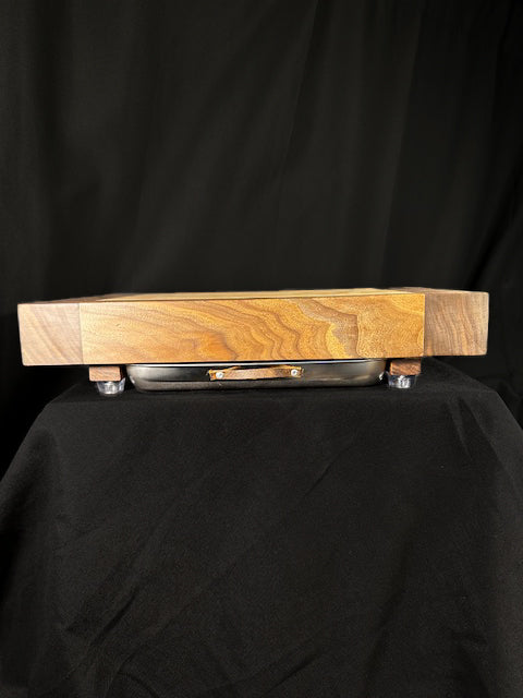 Butcher Block Cutting Board with Scrap Tray