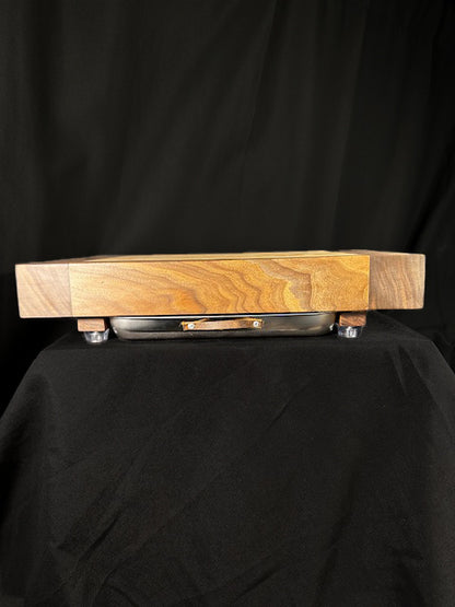 Butcher Block Cutting Board with Scrap Tray