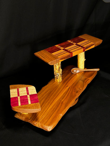 Tiered Charcuterie Board with Lazy Susan